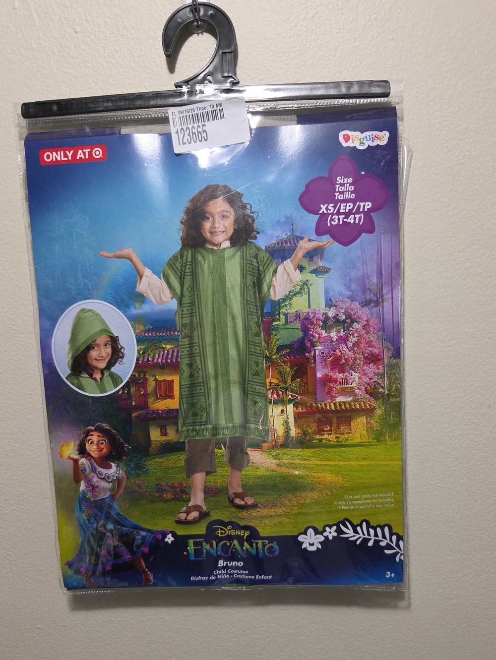 Disguise/Disney Bruno Child Costume. Zise XS( 3T/ 4T)